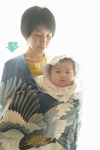 お宮参り着物の着付け