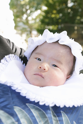 お宮参り写真 撮影場所 横浜 伊勢山皇大神宮 お宮参り着物レンタル
