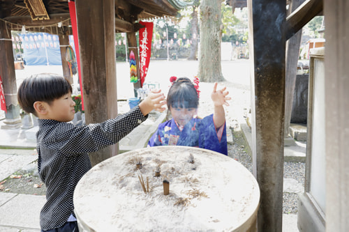 七五三写真 撮影場所 法華経寺２