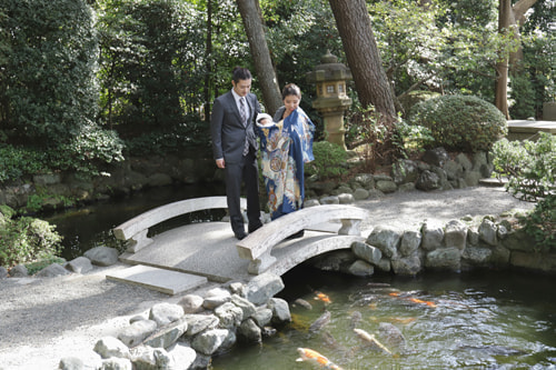 お宮参り写真 撮影場所 寒川神社１１