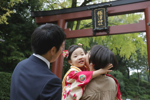 七五三写真 撮影場所 根津神社