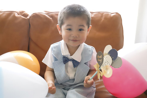 3歳バースデーフォト