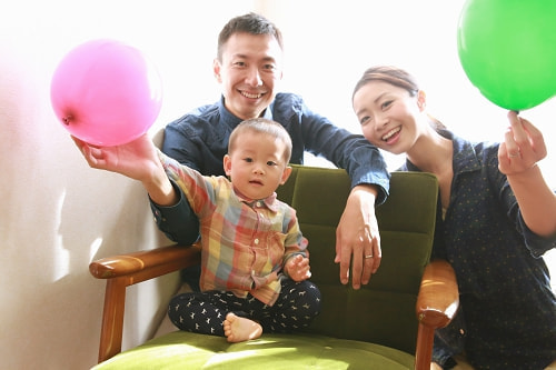 家族写真、子供、赤ちゃん、バースデー、マタニティフォト