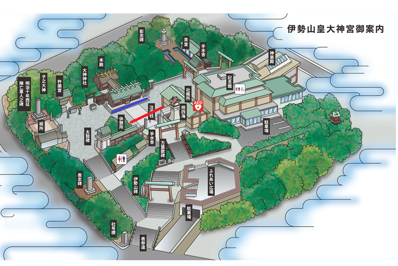 伊勢山皇大神宮の撮影スポット 本殿