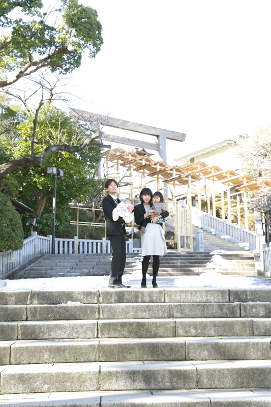 伊勢山皇大神宮の撮影スポット 鳥居と階段