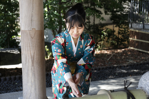 東郷神社撮影ポイント 手水舎