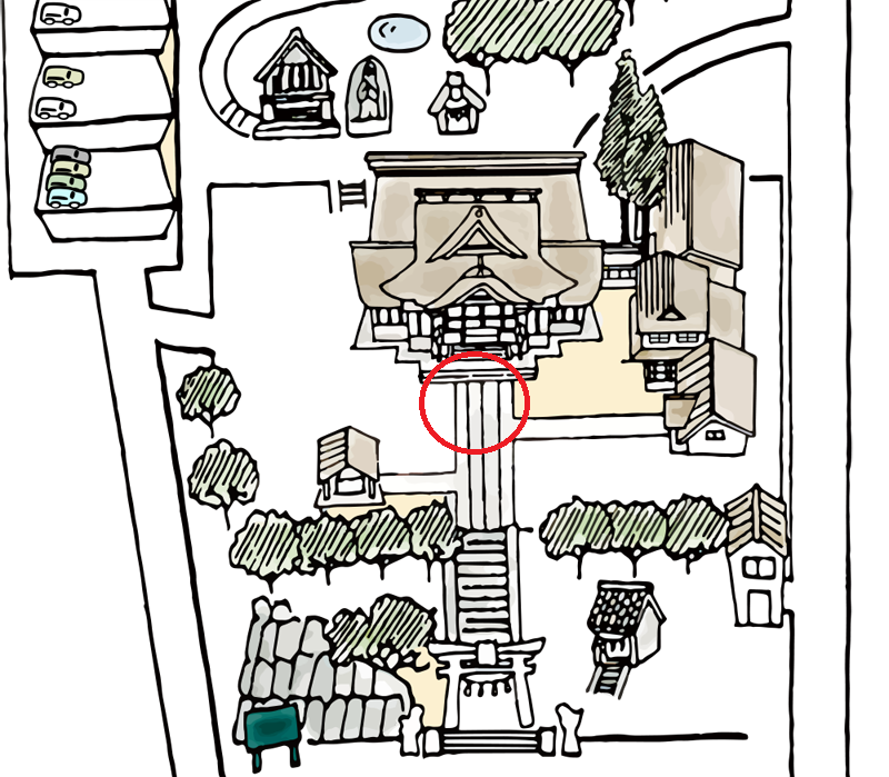 熊野師岡神社の撮影スポット 本殿