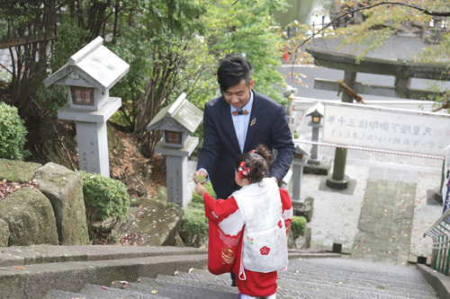 熊野師岡神社の撮影スポット 階段