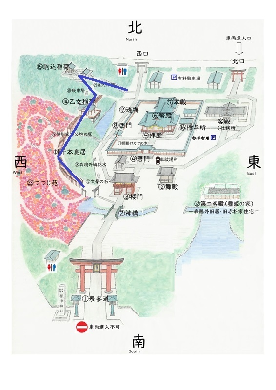 根津神社の撮影スポット 千本鳥居、乙女稲荷、駒込稲荷