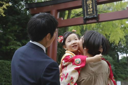 根津神社の撮影スポット 表参道の鳥居