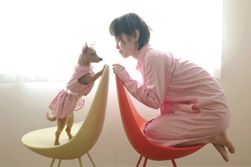 LeicaQ typ116 Summilux28mm F1.7 ASPH｜作例｜女性と犬