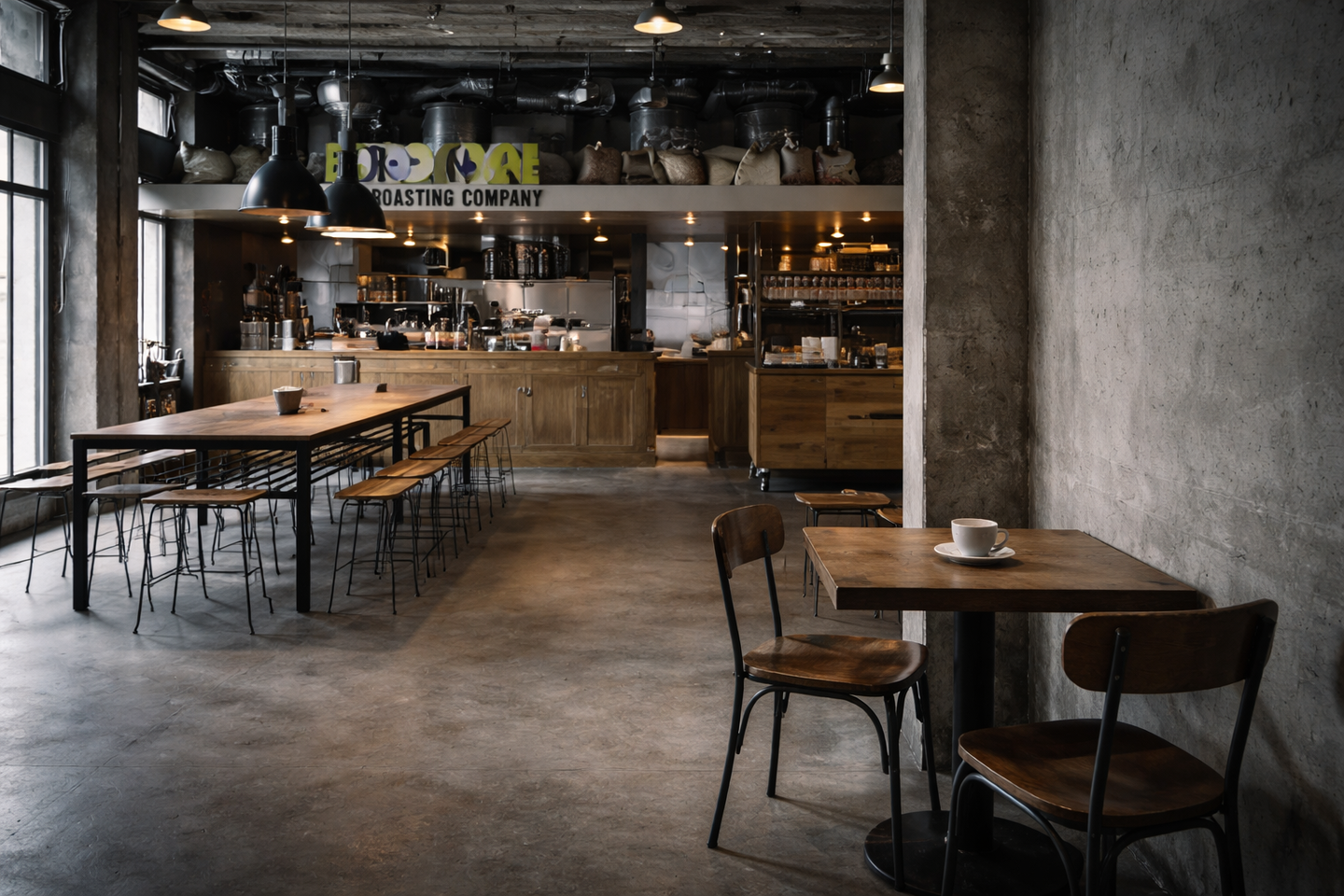 カフェでおしゃれに余白を使った写真