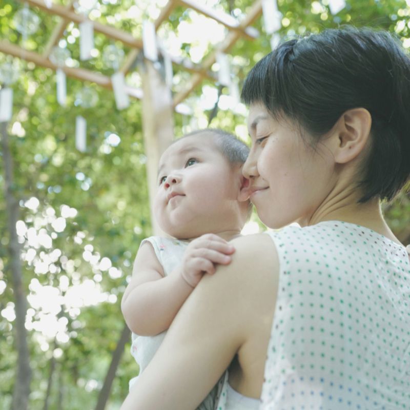 おしゃれな七五三、お宮参り写真